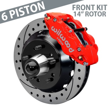 Wilwood Forged Narrow Superlite 6R Front Brake Kit, 14" Rotors - 140-10776