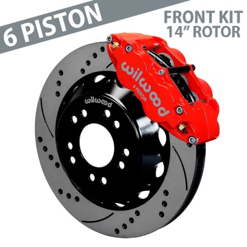 Wilwood Forged Narrow Superlite 6R Front Brake Kit, 14" Rotors - 140-15304