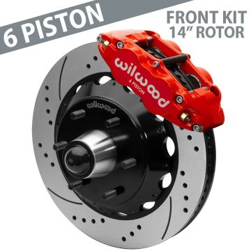 Wilwood Forged Narrow Superlite 6R Front Brake Kit, 14" Rotors, 6 Lug - 140-15946