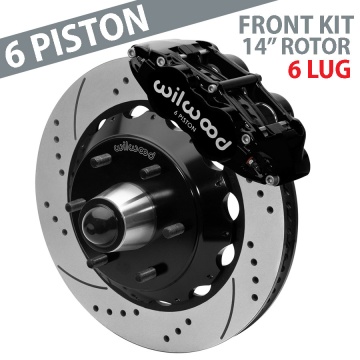 Wilwood Forged Narrow Superlite 6R Front Brake Kit, 14" Rotors, 6 Lug - 140-16458