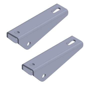 Porterbuilt Rear Upper Shock Relocate Brackets, 1963-72 C10